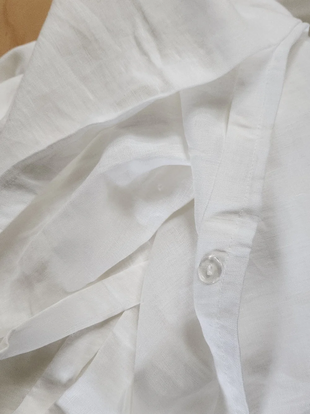 Linen King Duvet Cover - Snow White